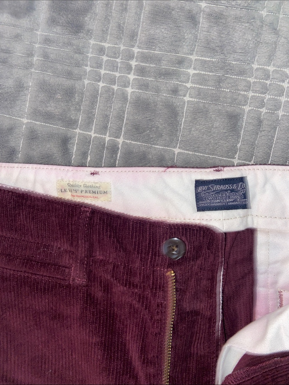 Vintage Levi’s Deep Burgundy Corduroy Trousers